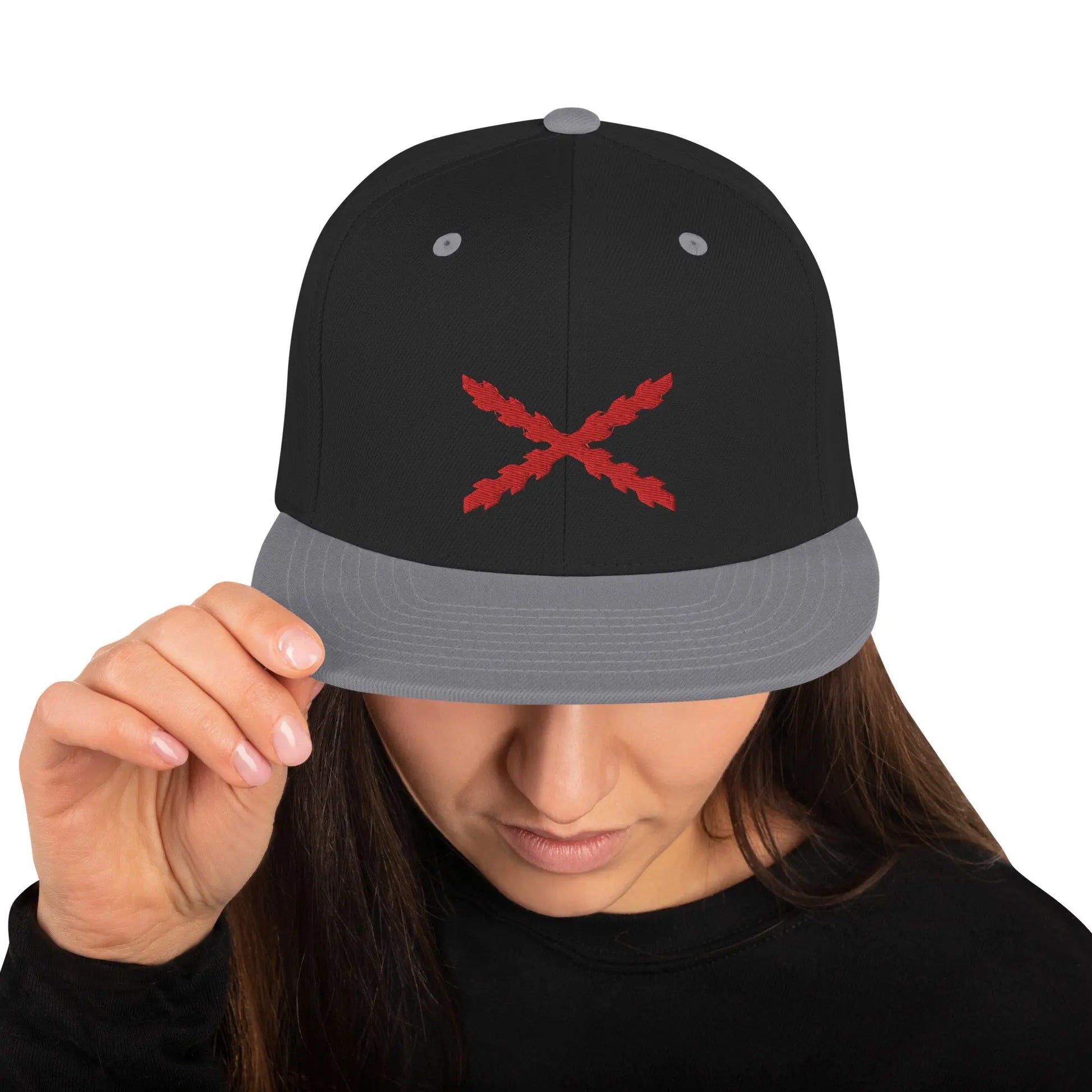 Comprar Gorra snapback clásica Cruz de Borgoña Bandera España La Flamenca de Borgoña Patricia Muñoz VOX
