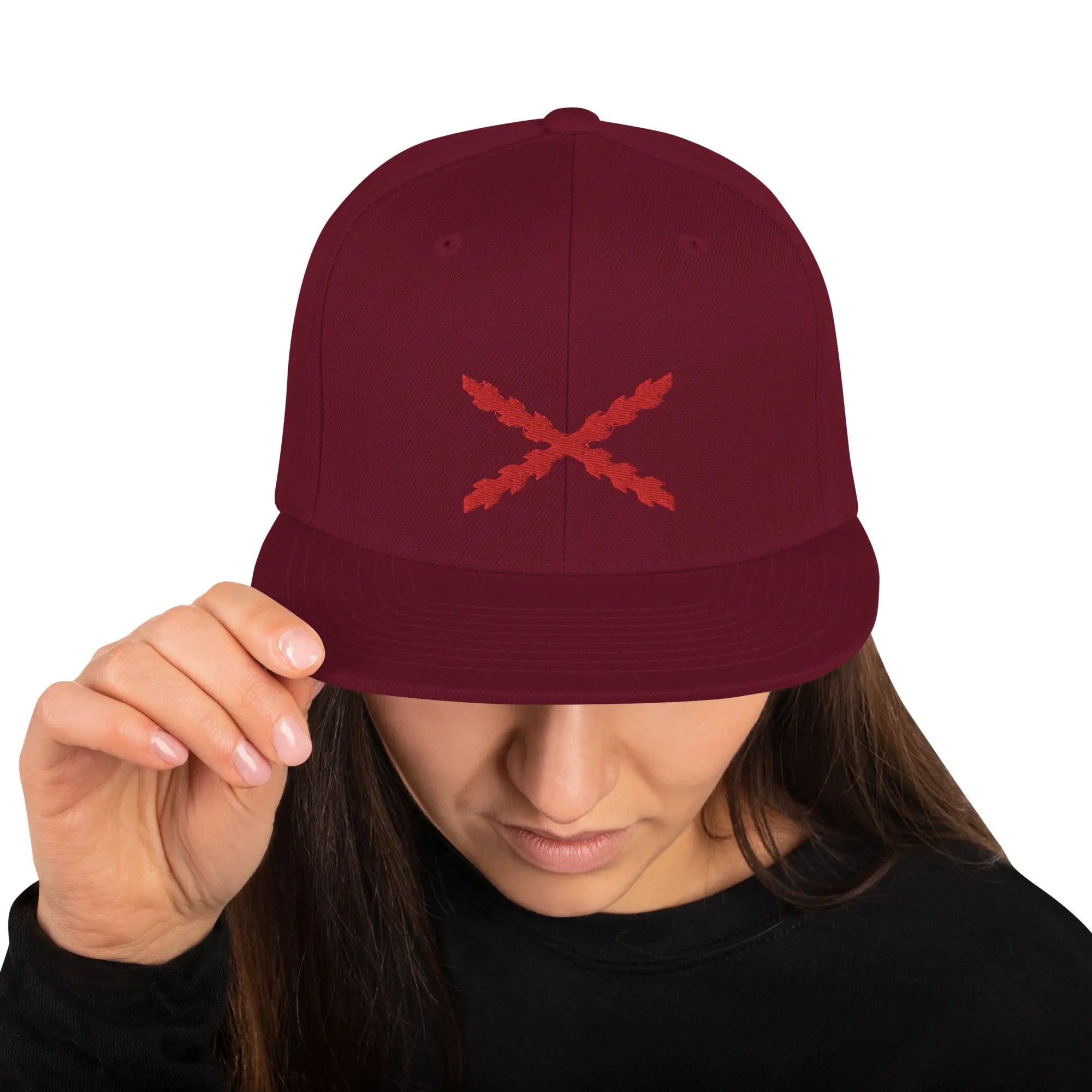 Comprar Gorra snapback clásica Cruz de Borgoña Bandera España La Flamenca de Borgoña Patricia Muñoz VOX