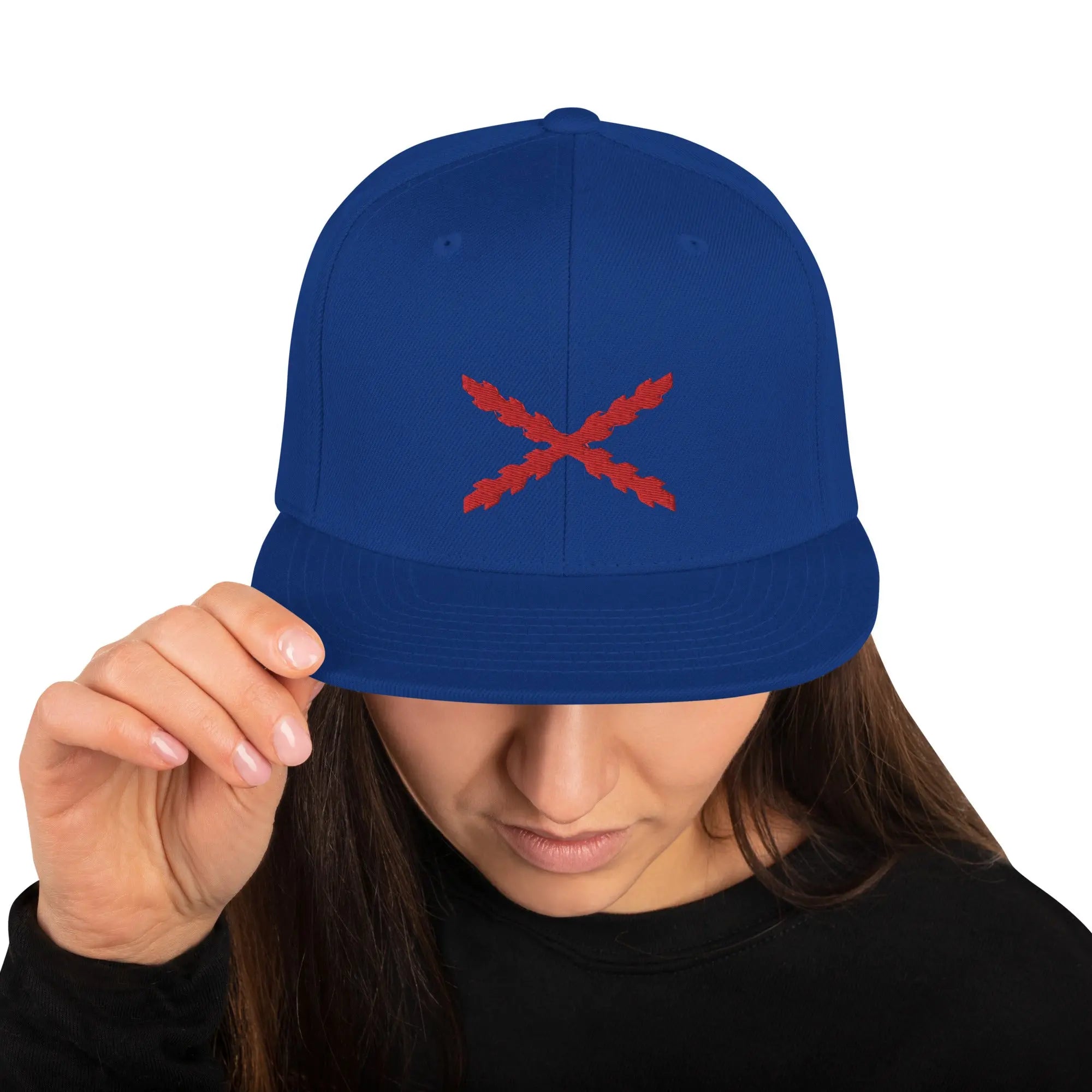 Comprar Gorra snapback clásica Cruz de Borgoña Bandera España La Flamenca de Borgoña Patricia Muñoz VOX