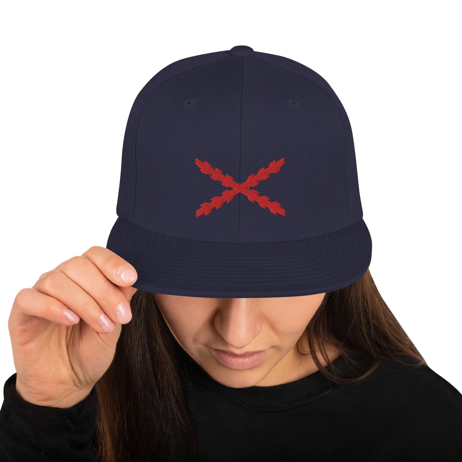 Comprar Gorra snapback clásica Cruz de Borgoña Bandera España La Flamenca de Borgoña Patricia Muñoz VOX