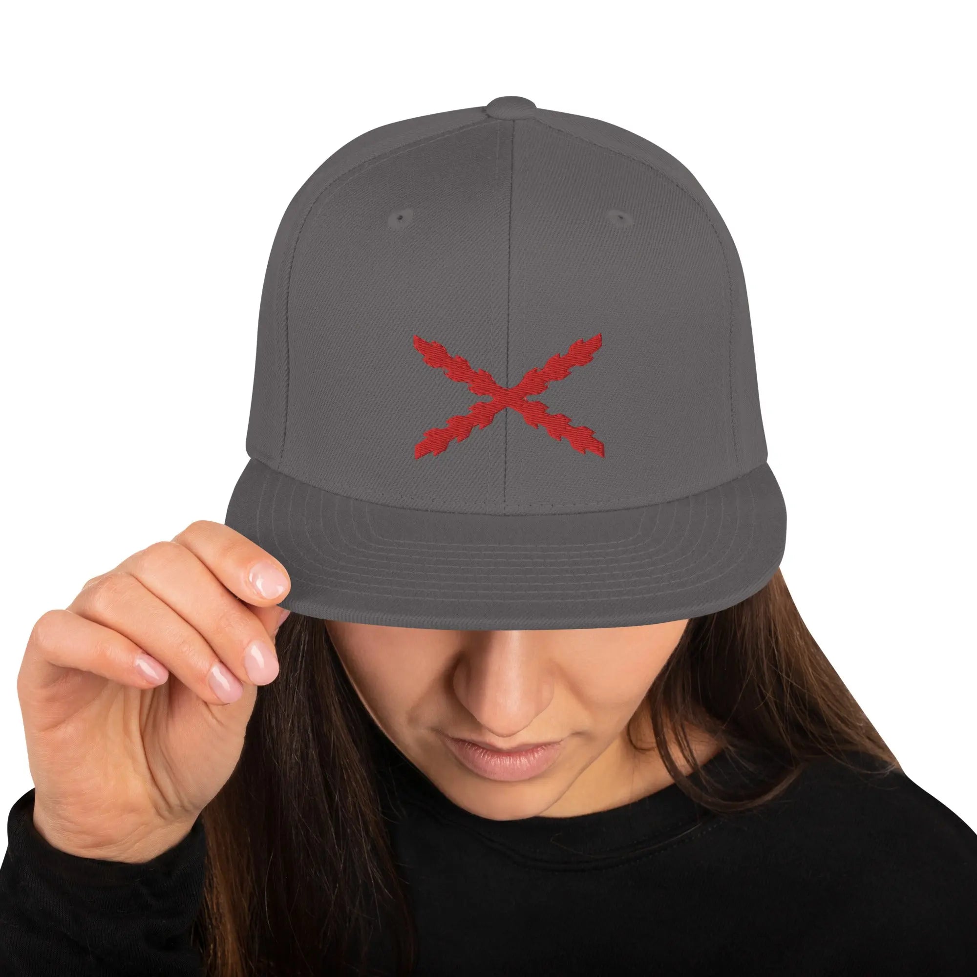 Comprar Gorra snapback clásica Cruz de Borgoña Bandera España La Flamenca de Borgoña Patricia Muñoz VOX