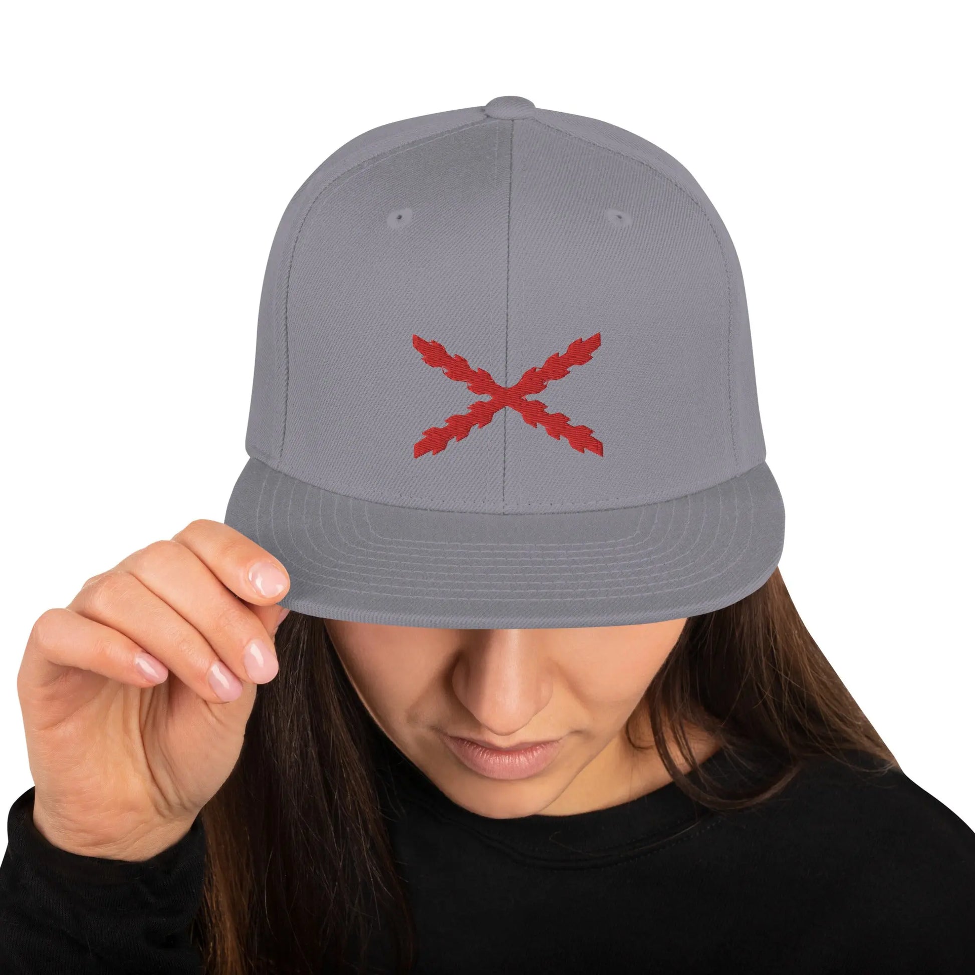 Comprar Gorra snapback clásica Cruz de Borgoña Bandera España La Flamenca de Borgoña Patricia Muñoz VOX