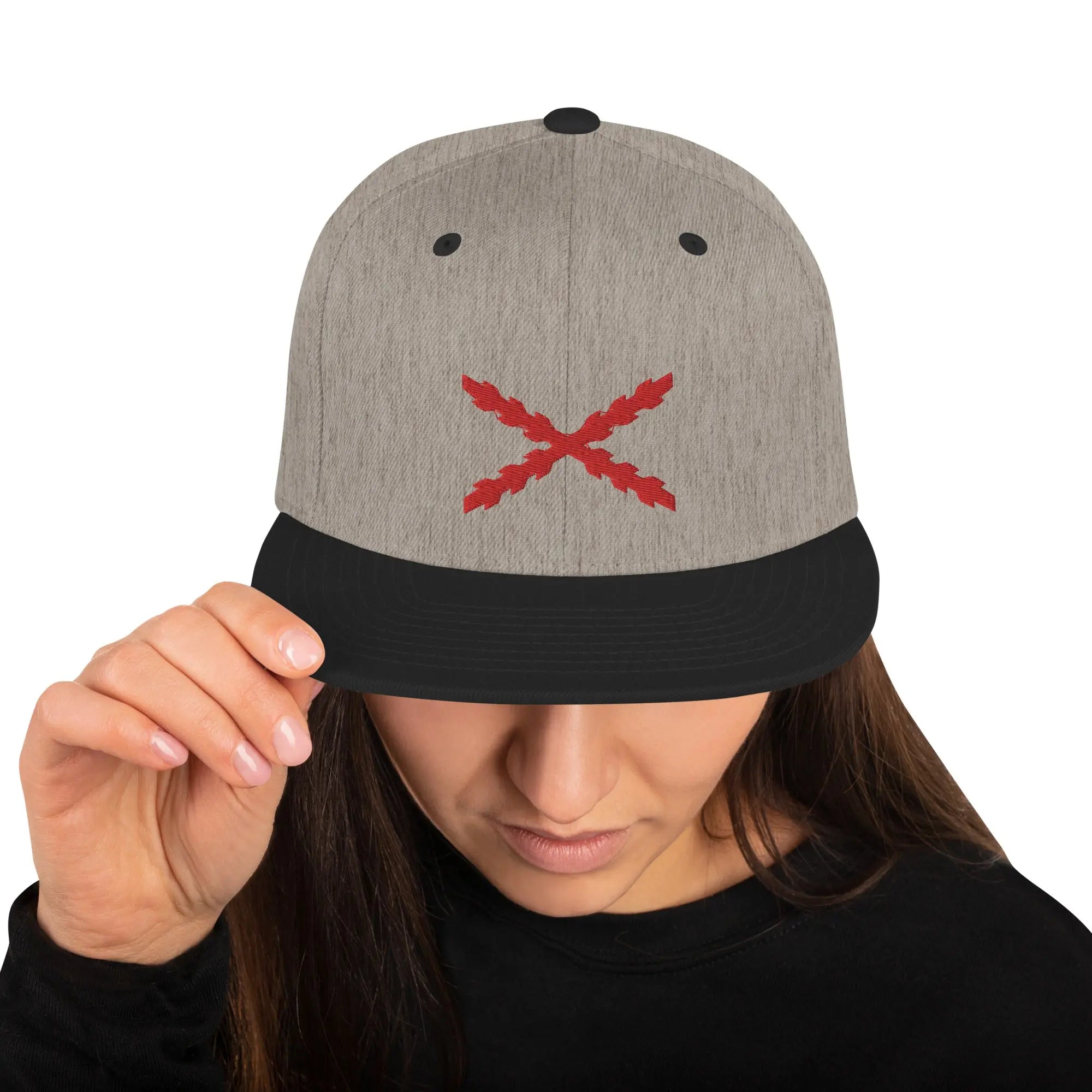 Comprar Gorra snapback clásica Cruz de Borgoña Bandera España La Flamenca de Borgoña Patricia Muñoz VOX