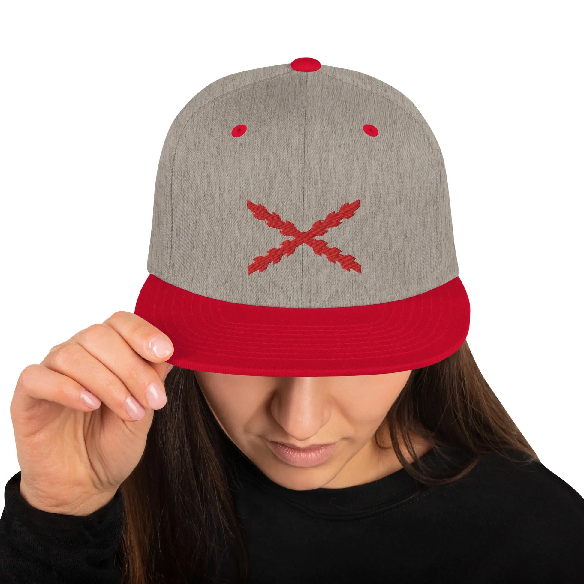 Comprar Gorra snapback clásica Cruz de Borgoña Bandera España La Flamenca de Borgoña Patricia Muñoz VOX