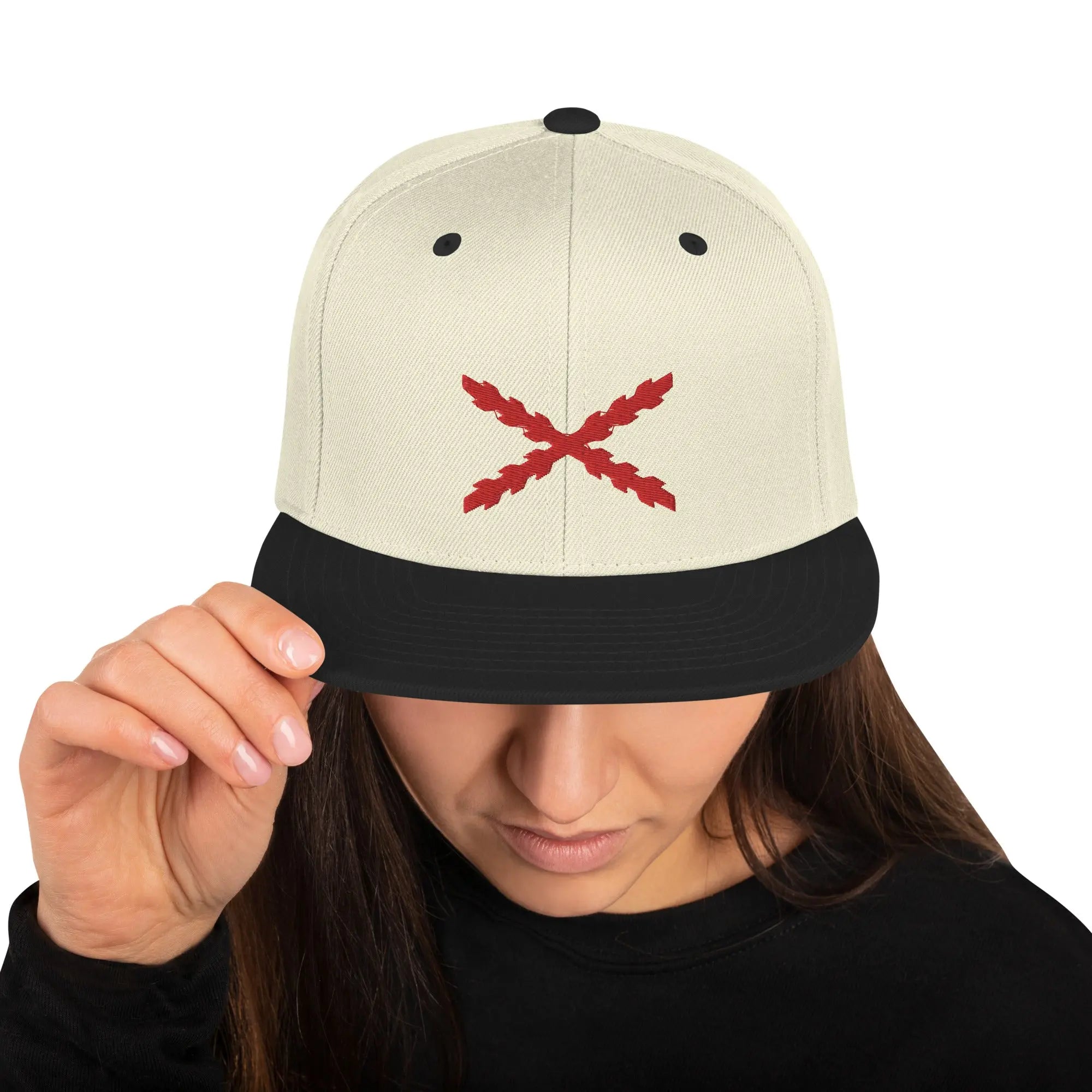 Comprar Gorra snapback clásica Cruz de Borgoña Bandera España La Flamenca de Borgoña Patricia Muñoz VOX