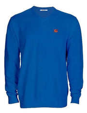 Comprar Jersey Bandera España hombre cuello pico azul Bandera España La Flamenca de Borgoña Patricia Muñoz VOX