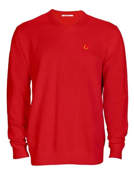 Comprar Jersey hombre cuello pico Bandera España La Flamenca de Borgoña Patricia Muñoz VOX