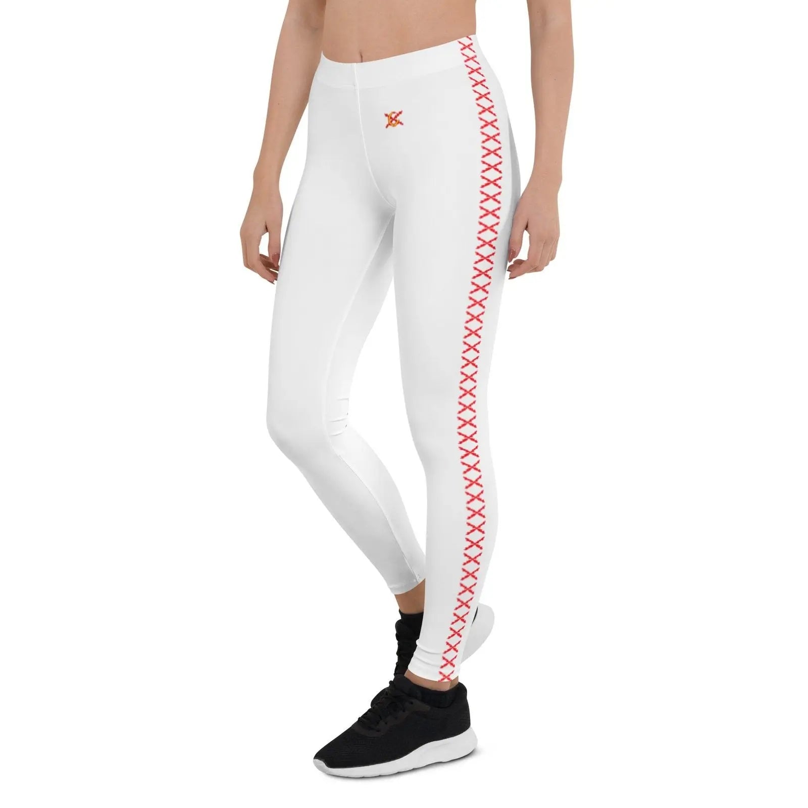 Comprar Leggin Cruz de Borgoña blanco Mujer Bandera España La Flamenca de Borgoña Patricia Muñoz VOX