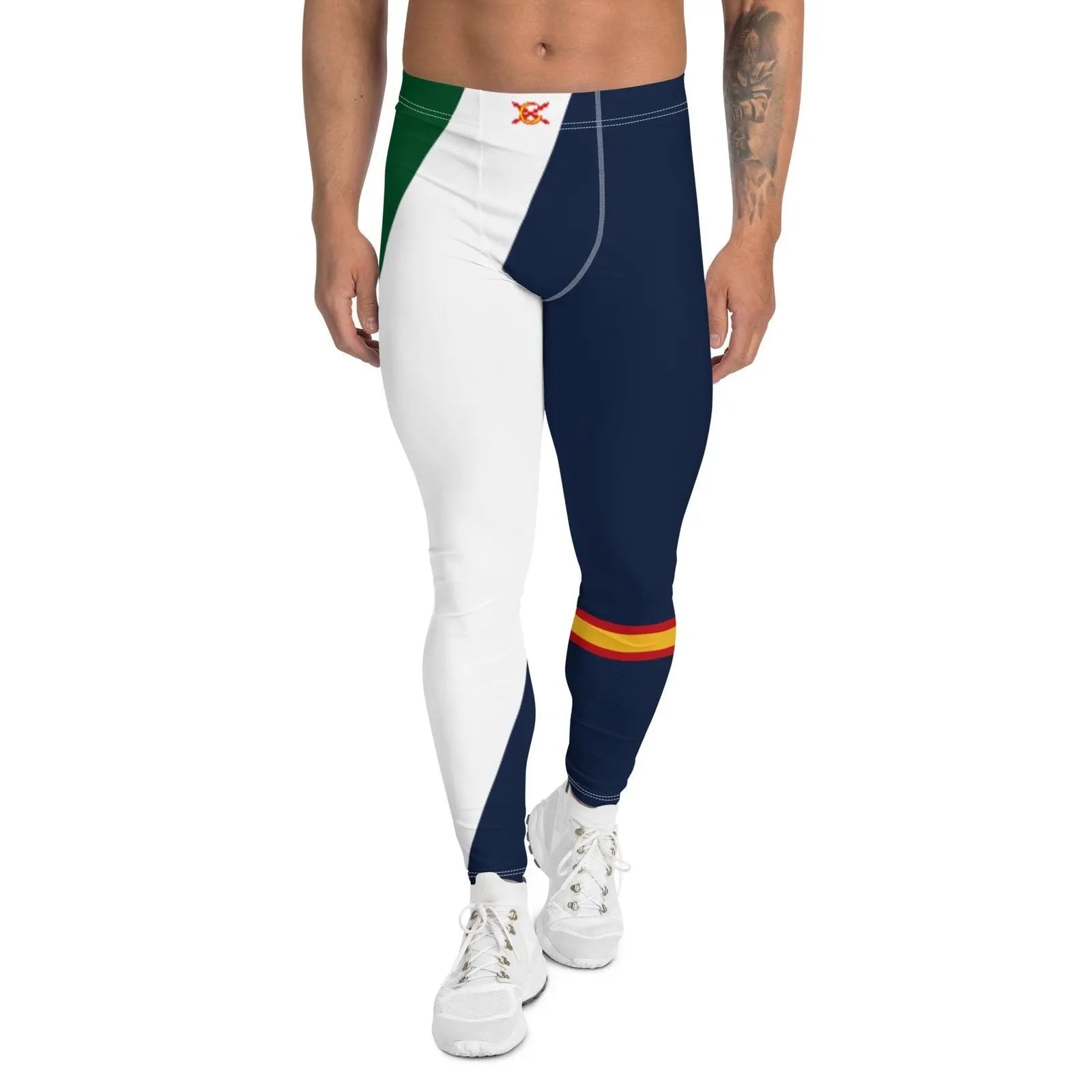 Comprar Leggings de España con verde y azul para hombre Bandera España La Flamenca de Borgoña Patricia Muñoz VOX