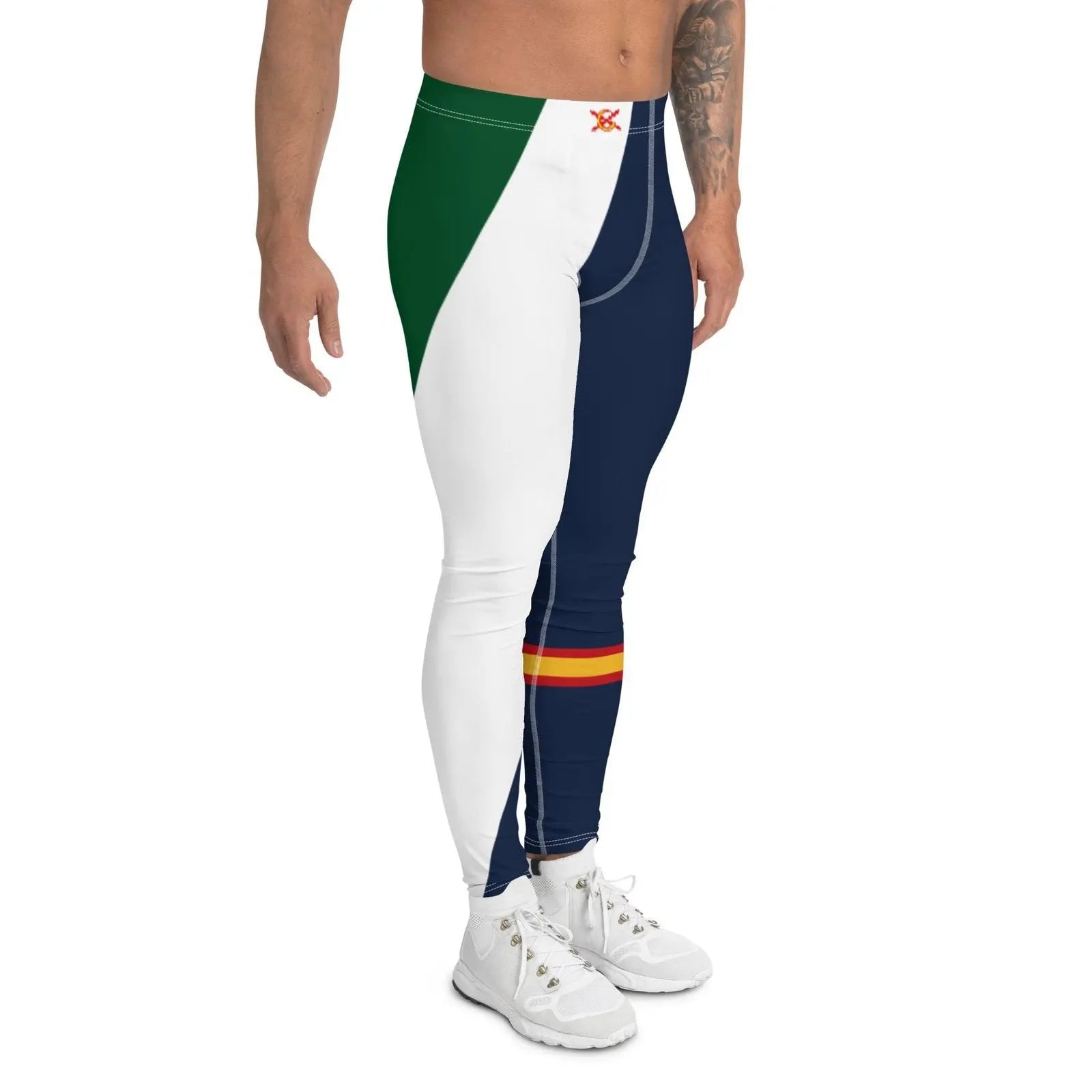Comprar Leggings de España con verde y azul para hombre Bandera España La Flamenca de Borgoña Patricia Muñoz VOX
