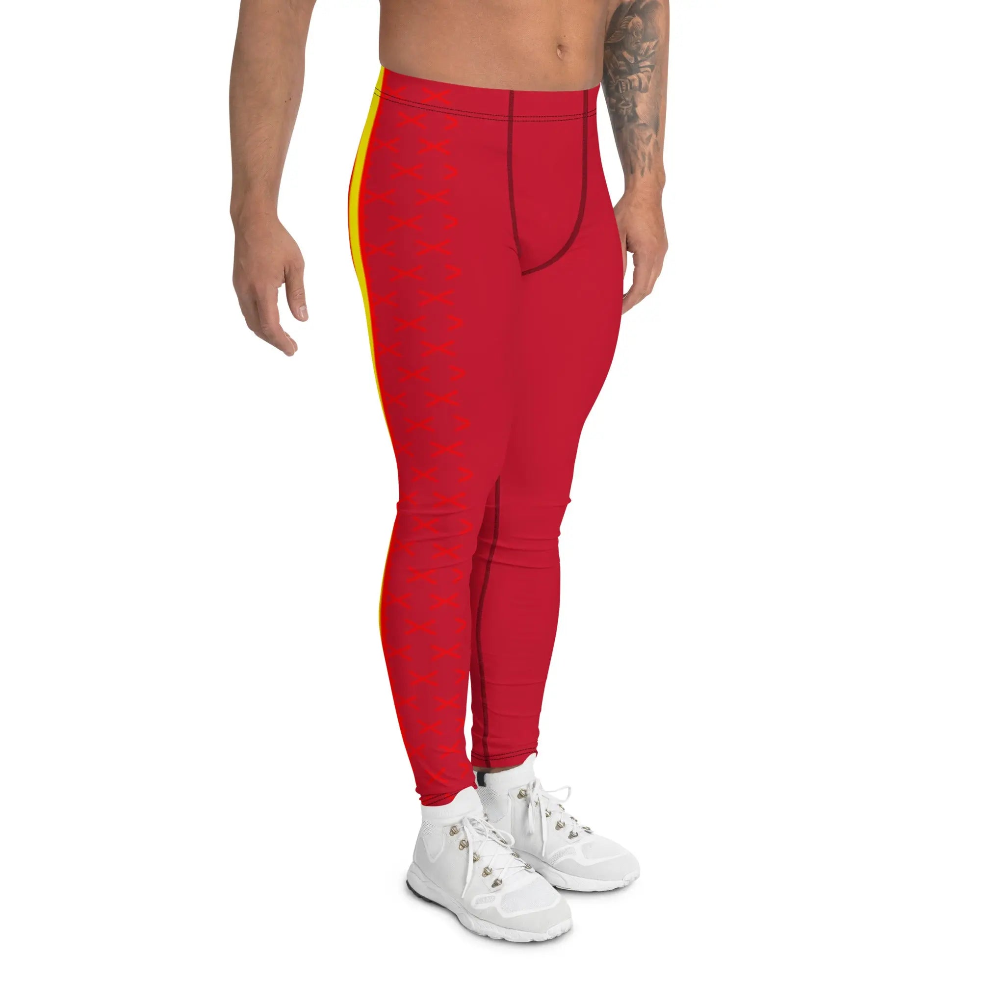 Comprar Leggings para hombre rojo Cruz de Borgoña Bandera España La Flamenca de Borgoña Patricia Muñoz VOX