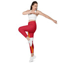 Comprar Leggins Bandera de España mujer cintura cruzada con bolsillos Bandera España La Flamenca de Borgoña Patricia Muñoz VOX