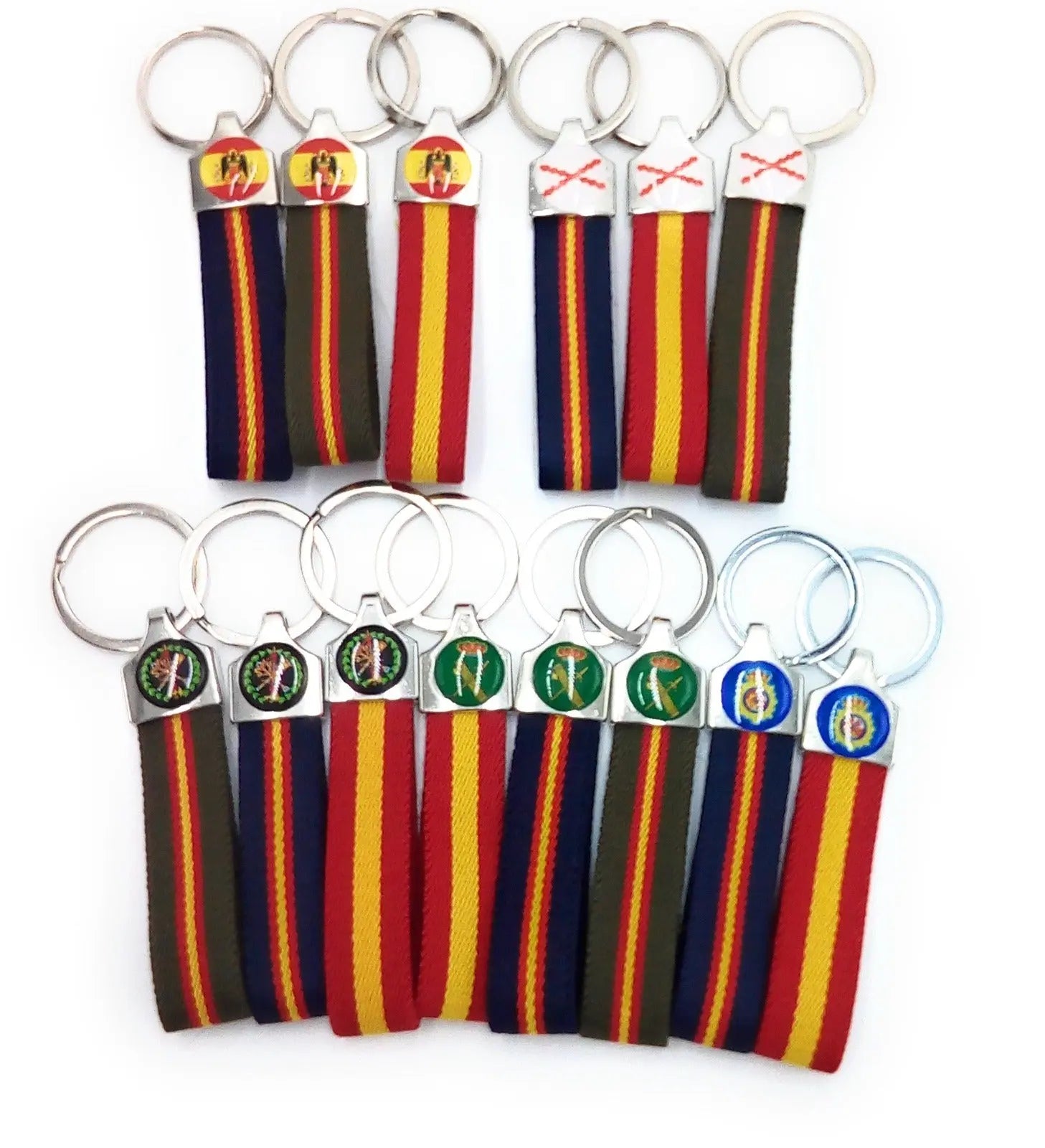 Comprar Llavero Águila de San Juan Bandera de España lona azul Bandera España La Flamenca de Borgoña Patricia Muñoz VOX