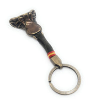 Comprar Llavero Montura caballo bronce Bandera España La Flamenca de Borgoña Patricia Muñoz VOX