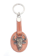 Comprar Llavero Piel marrón Toro Bandera España La Flamenca de Borgoña Patricia Muñoz VOX