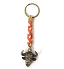 Comprar Llavero Toro bandera España bronce La Flamenca de Borgoña, Bandera de España, Cruz de Borgoña, Patricia Muñoz, VOX, Santiago Abascal 