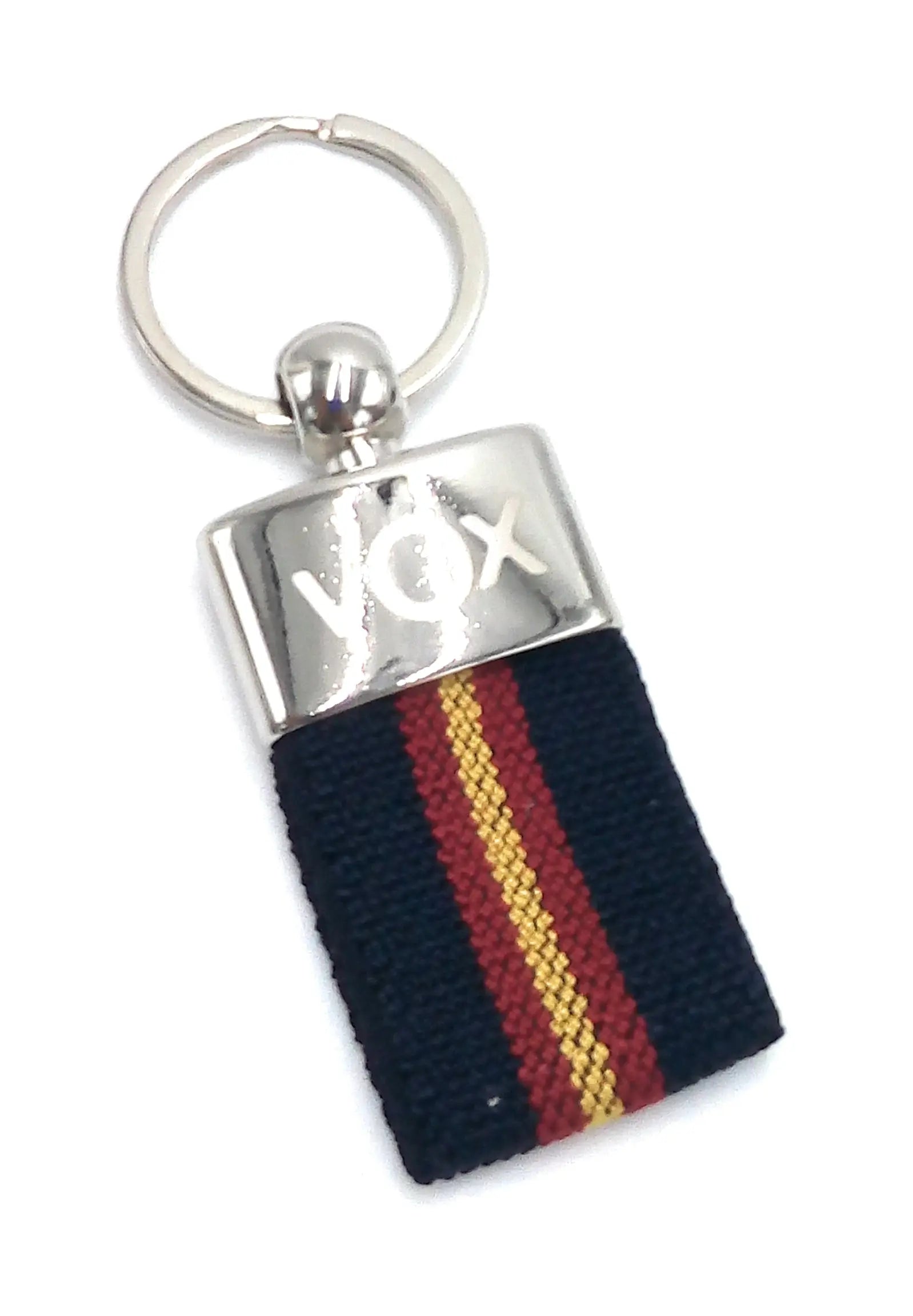 Comprar Llavero VOX azul Bandera España La Flamenca de Borgoña Patricia Muñoz VOX