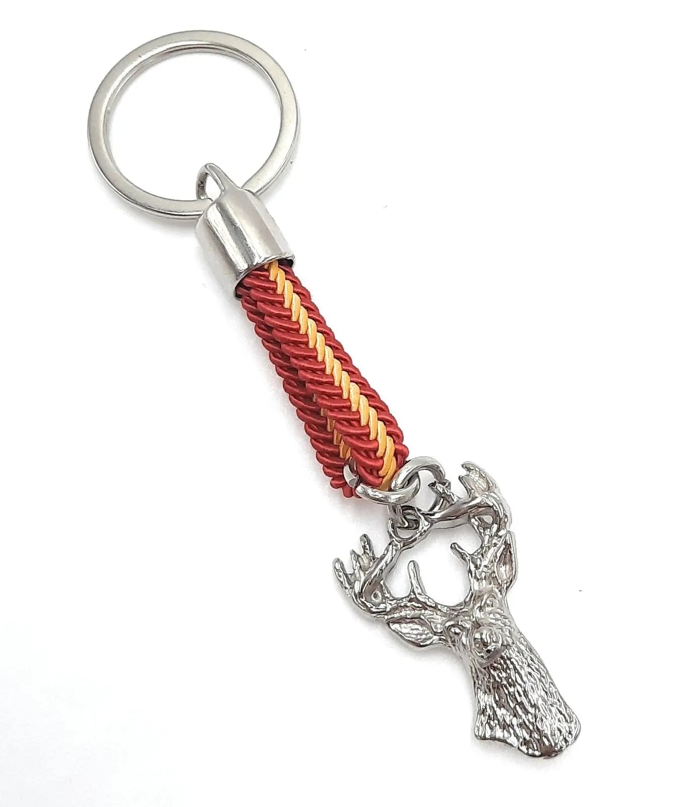 Comprar Llavero cabeza Ciervo Bandera de España Bandera España La Flamenca de Borgoña Patricia Muñoz VOX