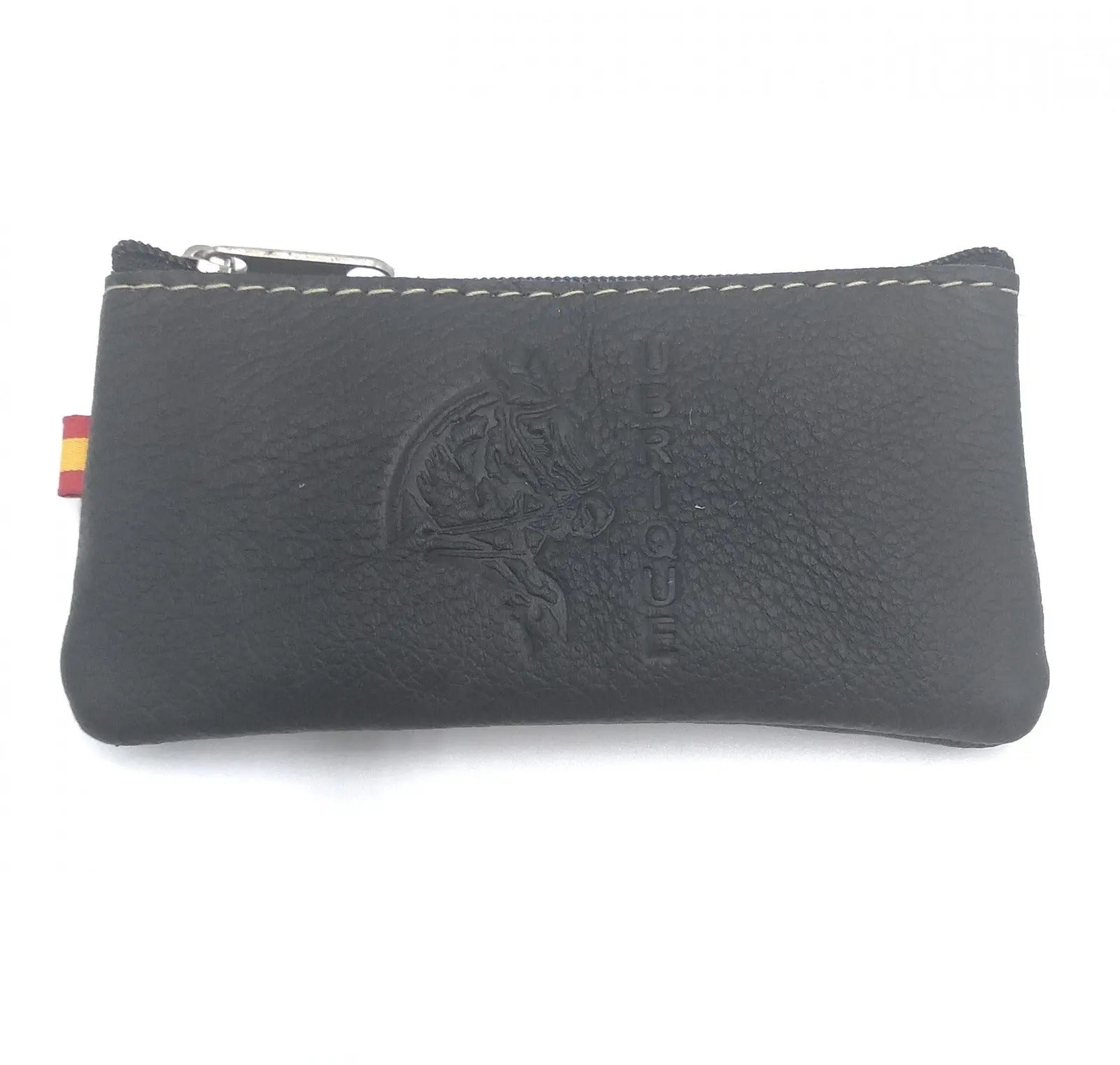 Comprar Llavero monedero piel Ubrique para llaves Caballo Bandera España La Flamenca de Borgoña Patricia Muñoz VOX