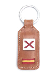 Comprar Llavero Cruz de Borgoña con Bandera de España y Piel Bandera España La Flamenca de Borgoña Patricia Muñoz VOX