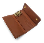 Comprar Llavero piel marrón para 4 llaves Bandera España La Flamenca de Borgoña Patricia Muñoz VOX