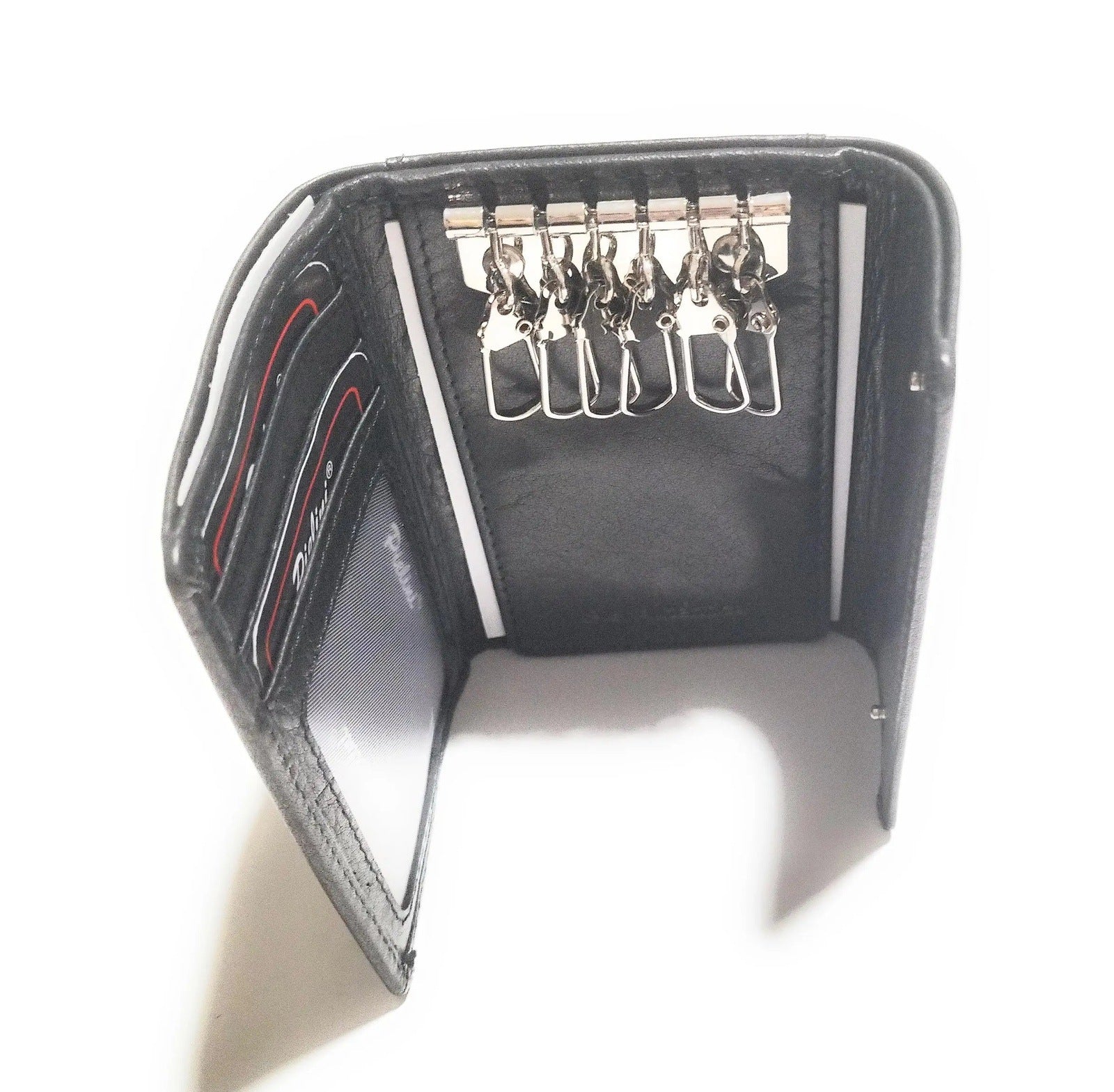 Comprar Llavero piel negra 6 llaves La Flamenca de Borgoña, Bandera de España, Cruz de Borgoña, Patricia Muñoz, VOX, Santiago Abascal 