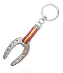 Comprar Llavero plateado Herradura Bandera España Bandera España La Flamenca de Borgoña Patricia Muñoz VOX