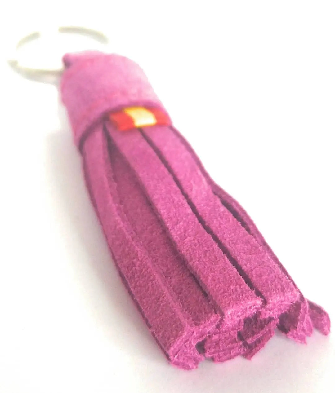 Comprar Llavero serraje rosa capote bandera España borla de flecos Bandera España La Flamenca de Borgoña Patricia Muñoz VOX