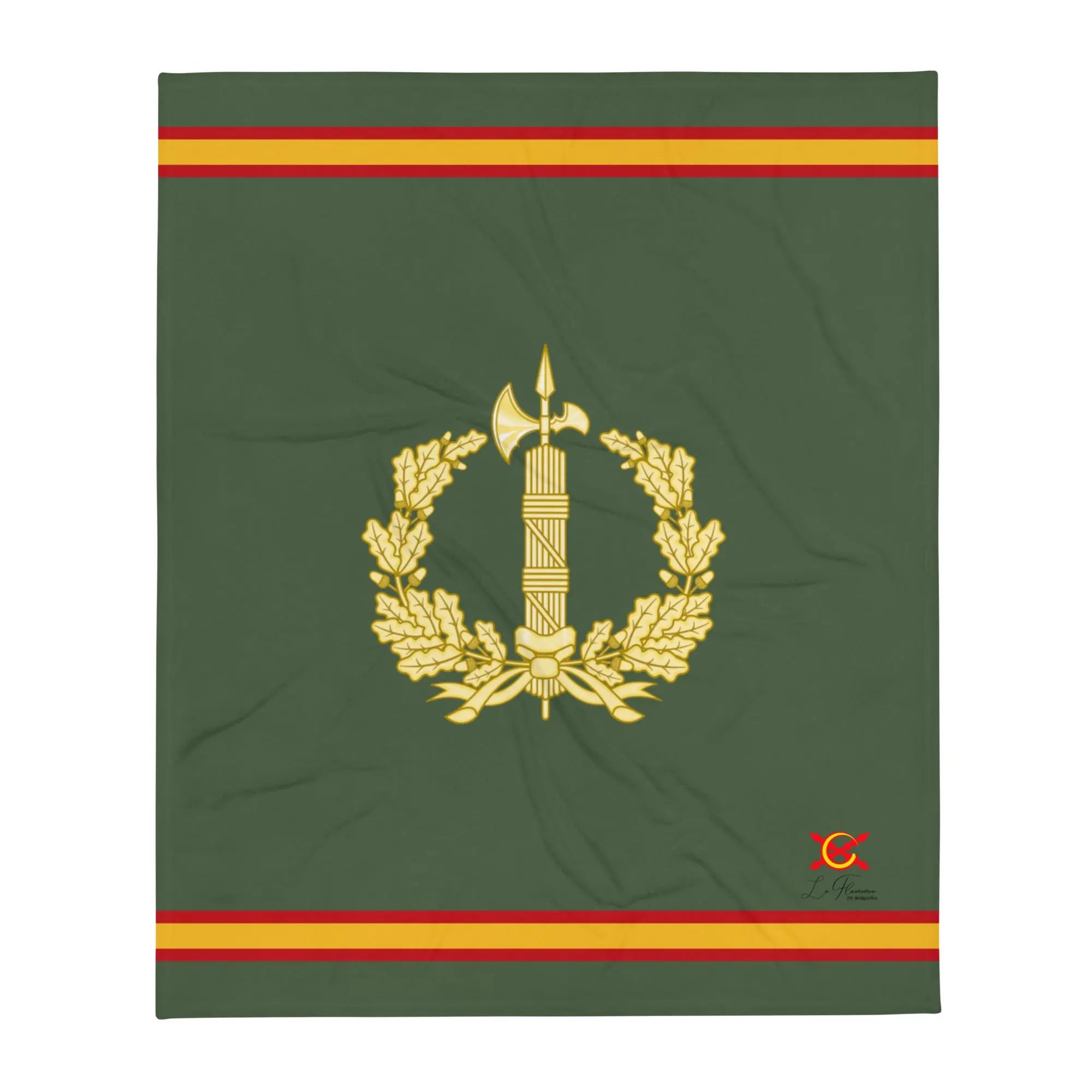 Comprar Manta polar Cuerpo Jurídico Militar Bandera España La Flamenca de Borgoña Patricia Muñoz VOX