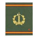 Comprar Manta polar Cuerpo Jurídico Militar La Flamenca de Borgoña, Bandera de España, Cruz de Borgoña, Patricia Muñoz, VOX, Santiago Abascal 