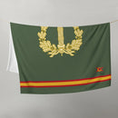 Comprar Manta polar Cuerpo Jurídico Militar La Flamenca de Borgoña, Bandera de España, Cruz de Borgoña, Patricia Muñoz, VOX, Santiago Abascal 