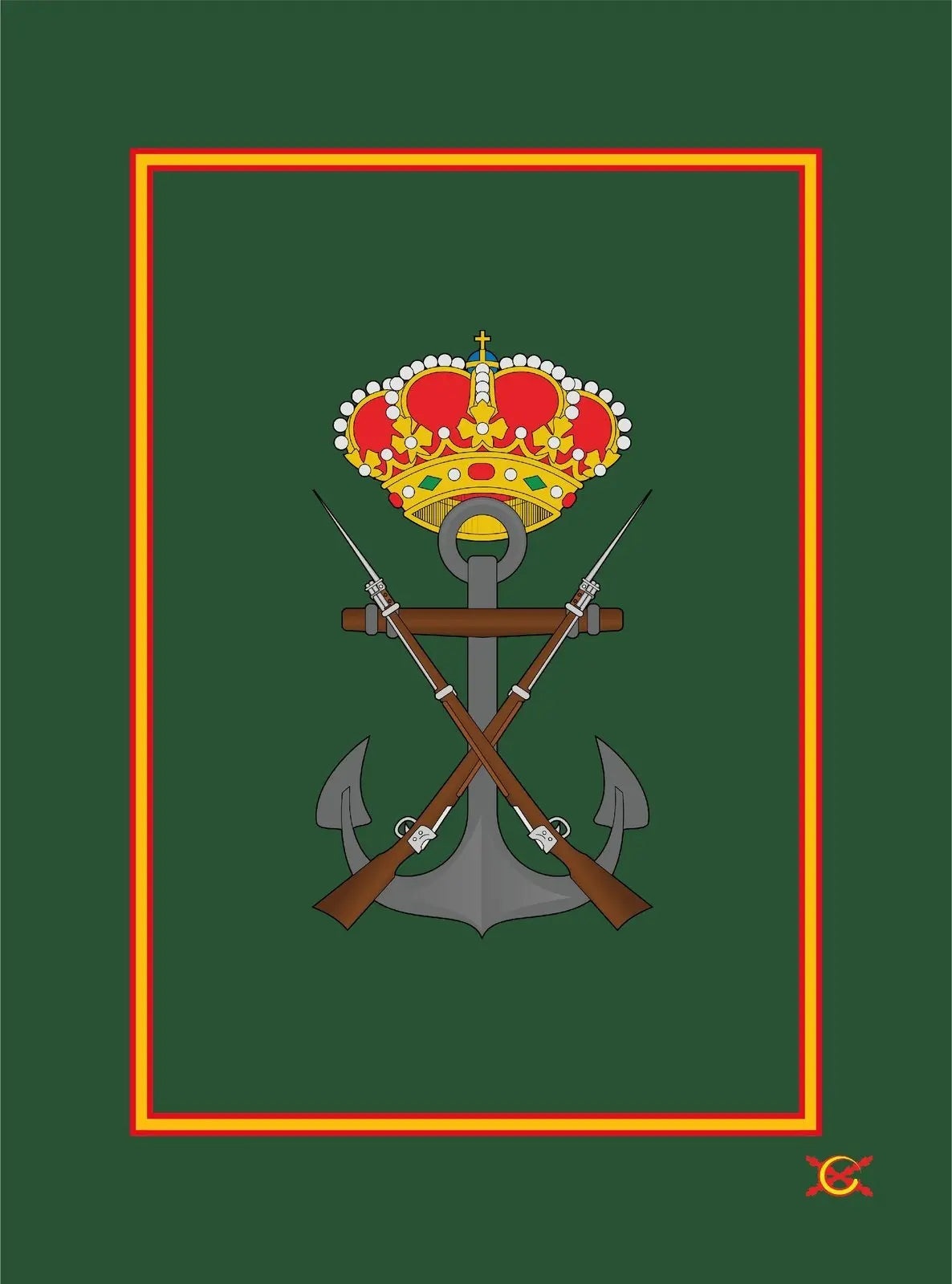 Comprar Manta polar Infantería de Marina (II) Bandera España Bandera España La Flamenca de Borgoña Patricia Muñoz VOX