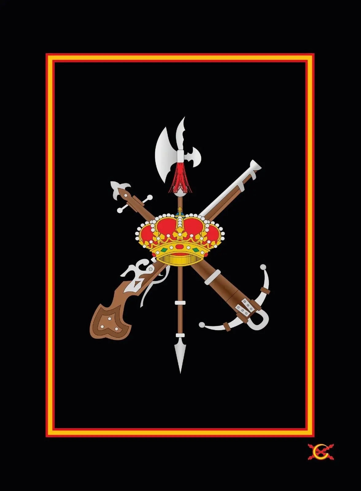 Comprar Manta polar Legión española Bandera España Bandera España La Flamenca de Borgoña Patricia Muñoz VOX