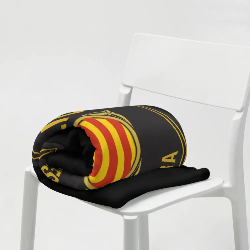 Comprar Manta polar Mossos (I) Bandera España La Flamenca de Borgoña Patricia Muñoz VOX