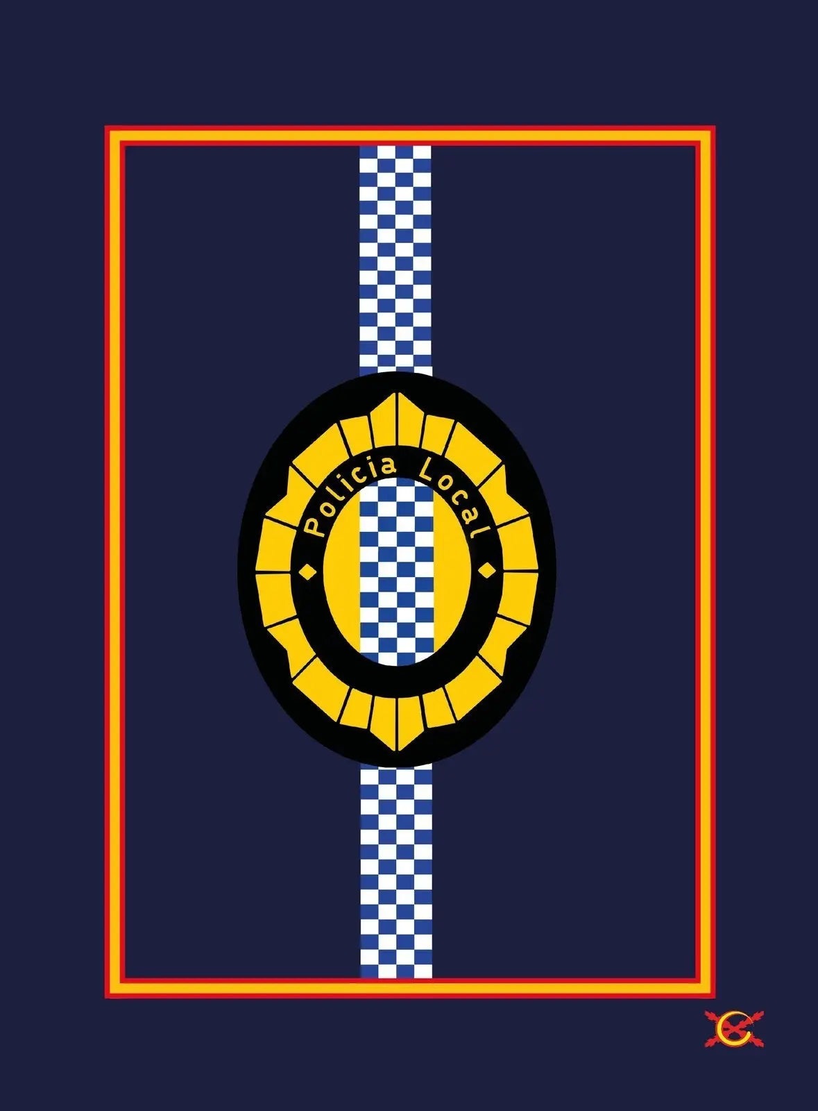 Comprar Manta polar Policía Local Bandera España Bandera España La Flamenca de Borgoña Patricia Muñoz VOX