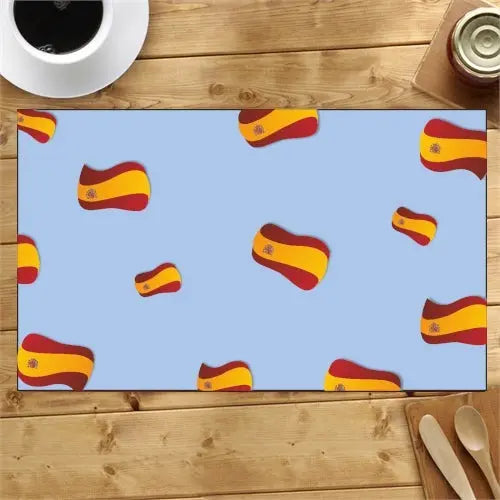 Comprar Mantel individual Bandera España Azul celeste Bandera España La Flamenca de Borgoña Patricia Muñoz VOX