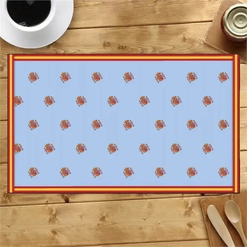 Comprar Mantel individual celeste Escudo contorno Bandera España Bandera España La Flamenca de Borgoña Patricia Muñoz VOX