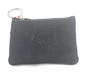 Comprar Monedero de piel con llavero interno Caballo Bandera España La Flamenca de Borgoña Patricia Muñoz VOX