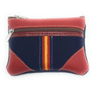 Comprar Monedero lona azul y piel roja Bandera España Bandera España La Flamenca de Borgoña Patricia Muñoz VOX