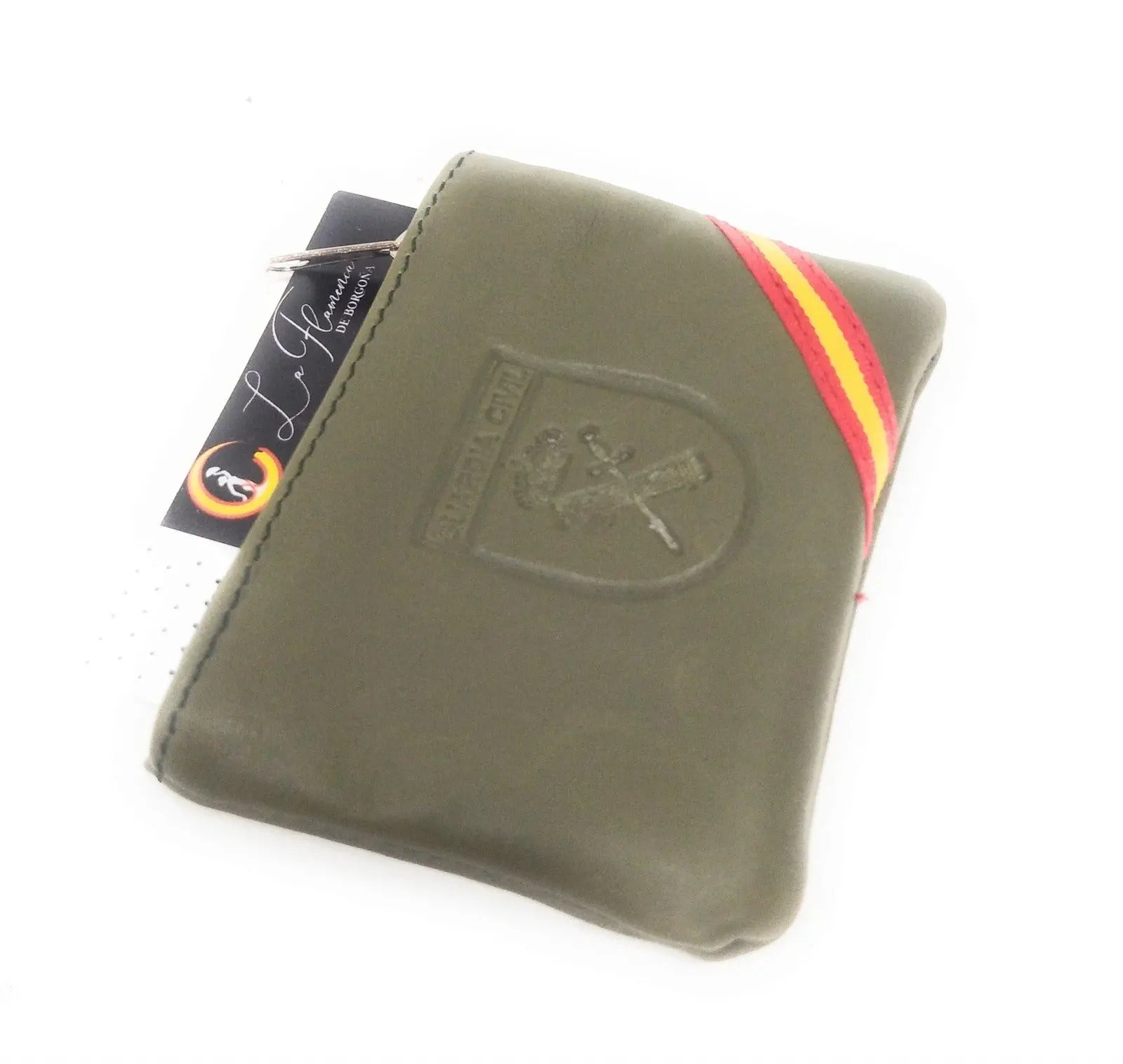 Comprar Monedero piel Guardia Civil Bandera España La Flamenca de Borgoña Patricia Muñoz VOX