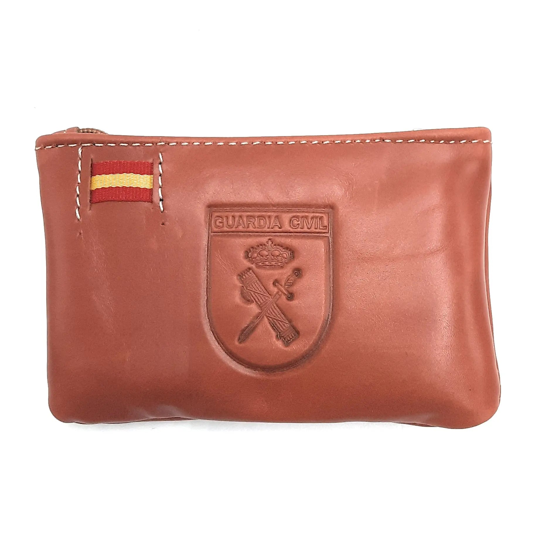 Comprar Monedero Guardia Civil cuero Bandera España La Flamenca de Borgoña Patricia Muñoz VOX
