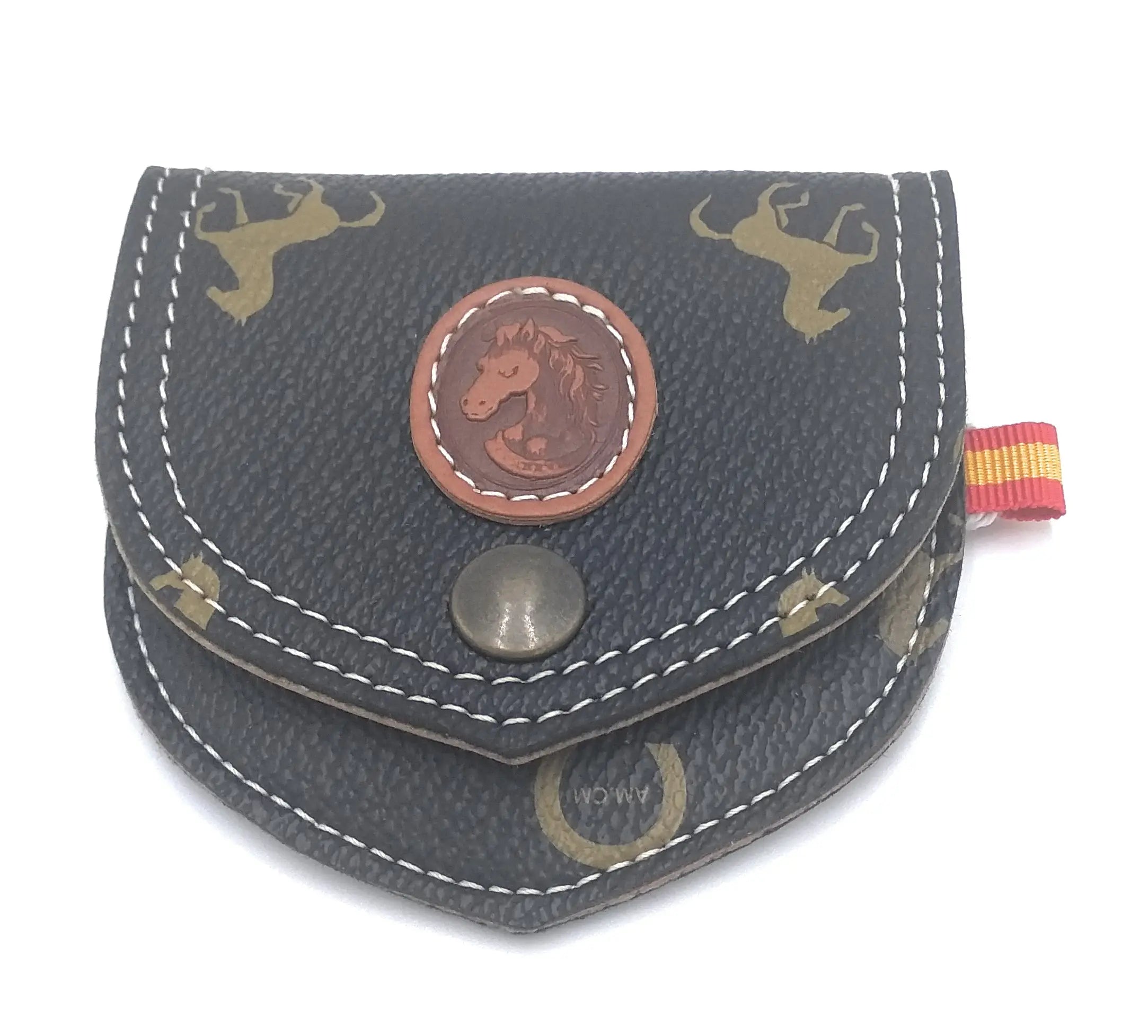 Comprar Monedero Caballo solapa negro Bandera España La Flamenca de Borgoña Patricia Muñoz VOX