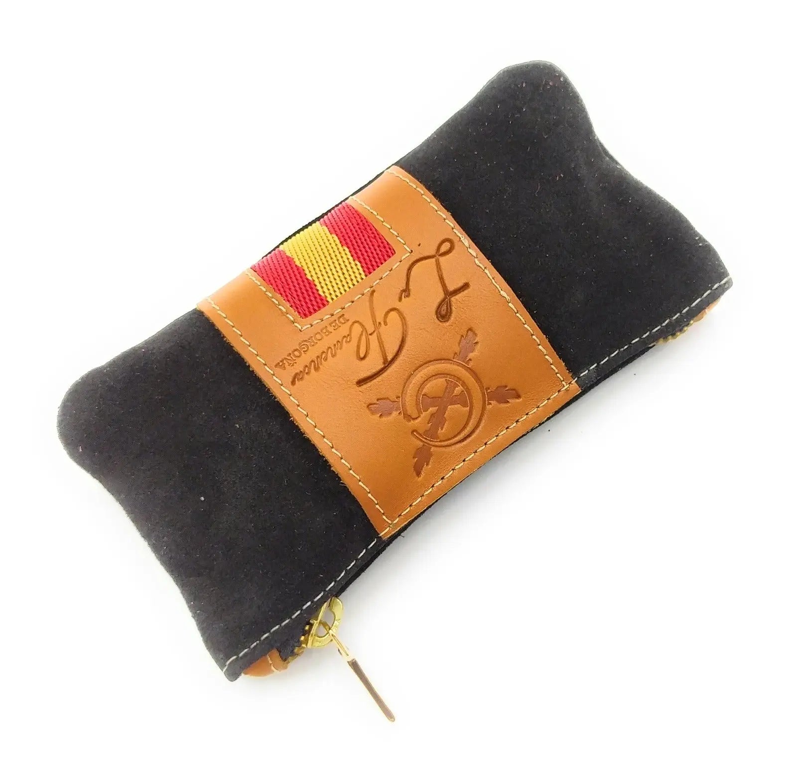 Comprar Monedero Bandera España serraje NEGRO Bandera España La Flamenca de Borgoña Patricia Muñoz VOX