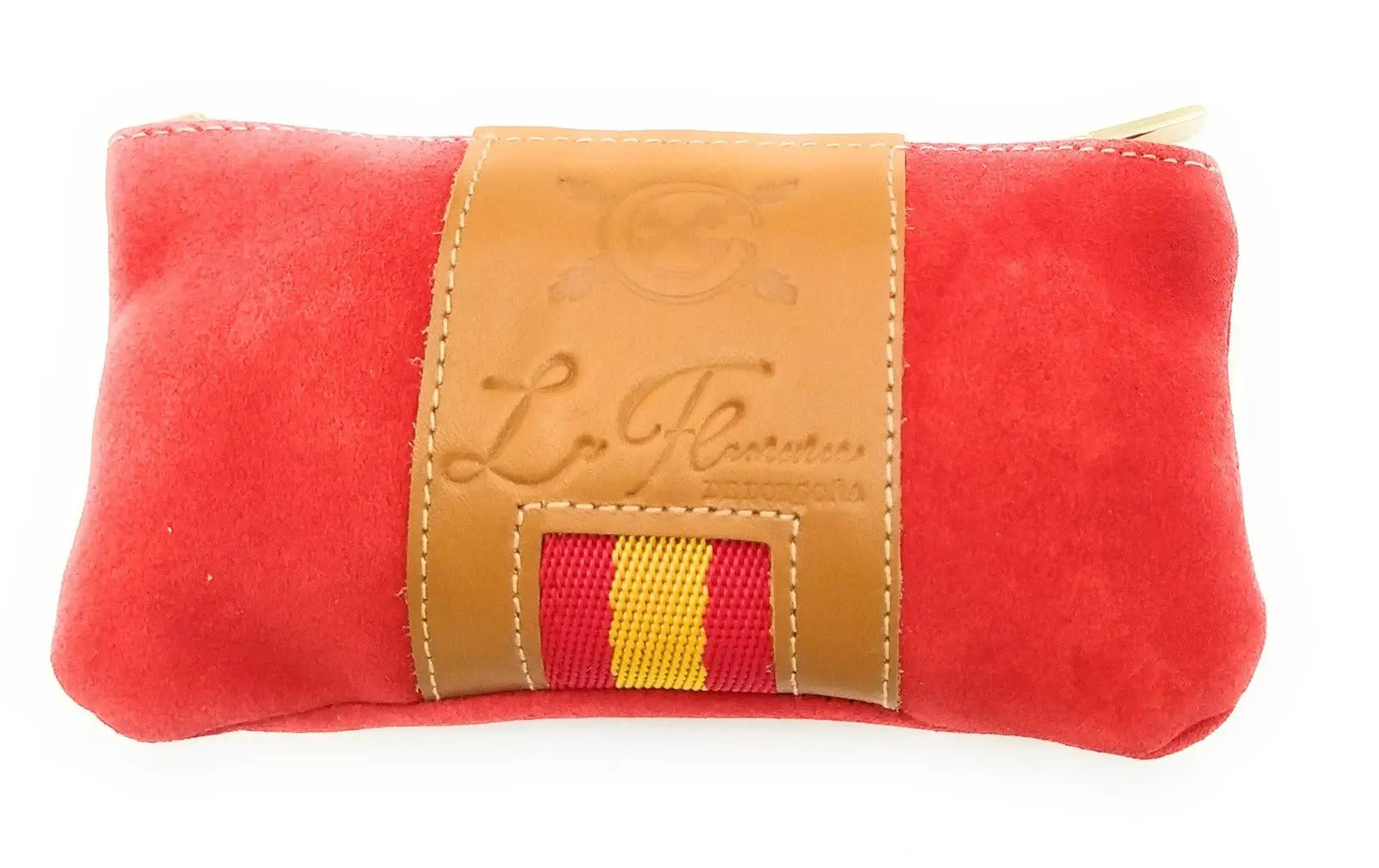 Comprar Monedero España piel serraje rojo Bandera España La Flamenca de Borgoña Patricia Muñoz VOX