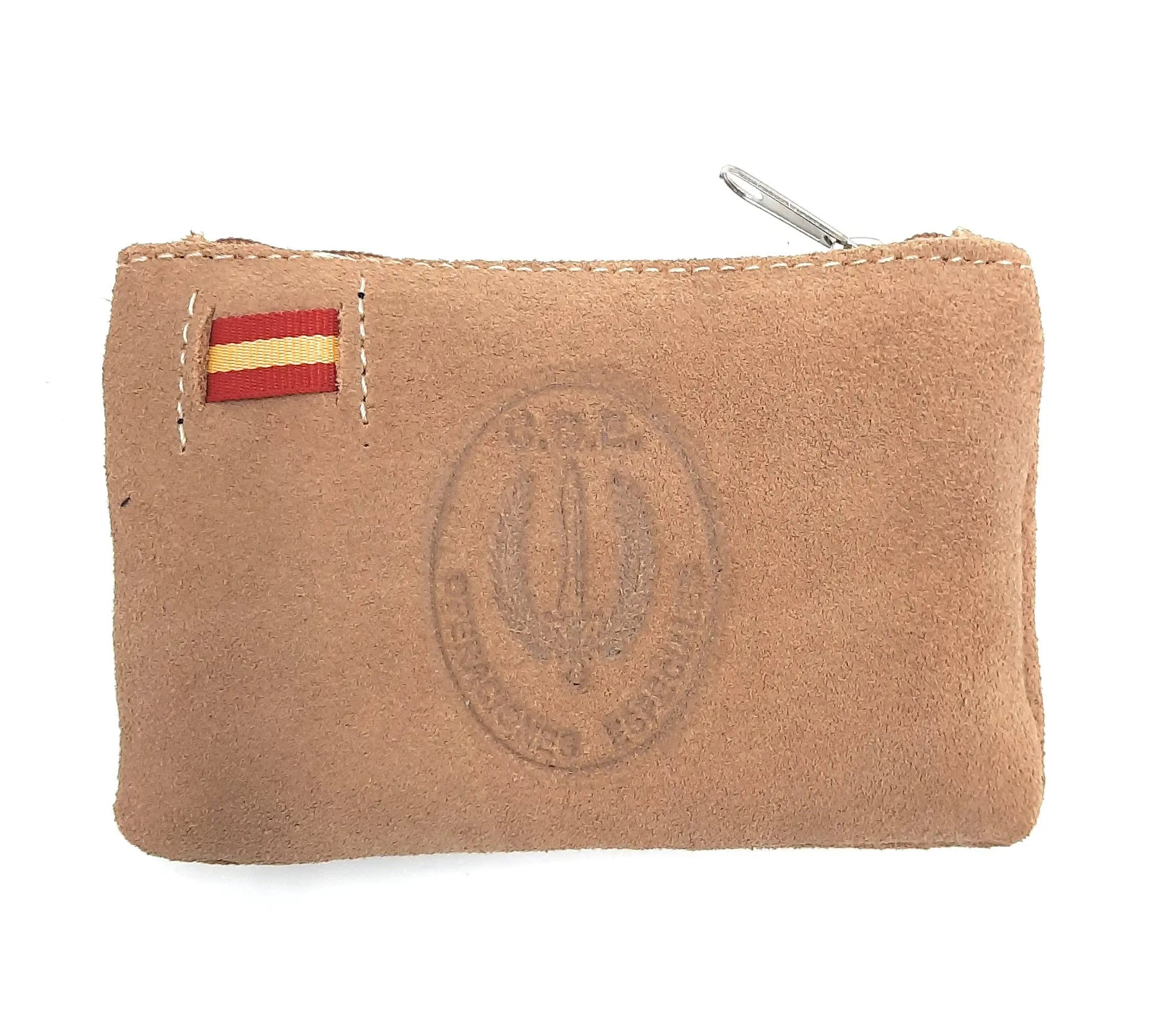 Comprar Monedero GOE serraje camel Bandera España La Flamenca de Borgoña Patricia Muñoz VOX