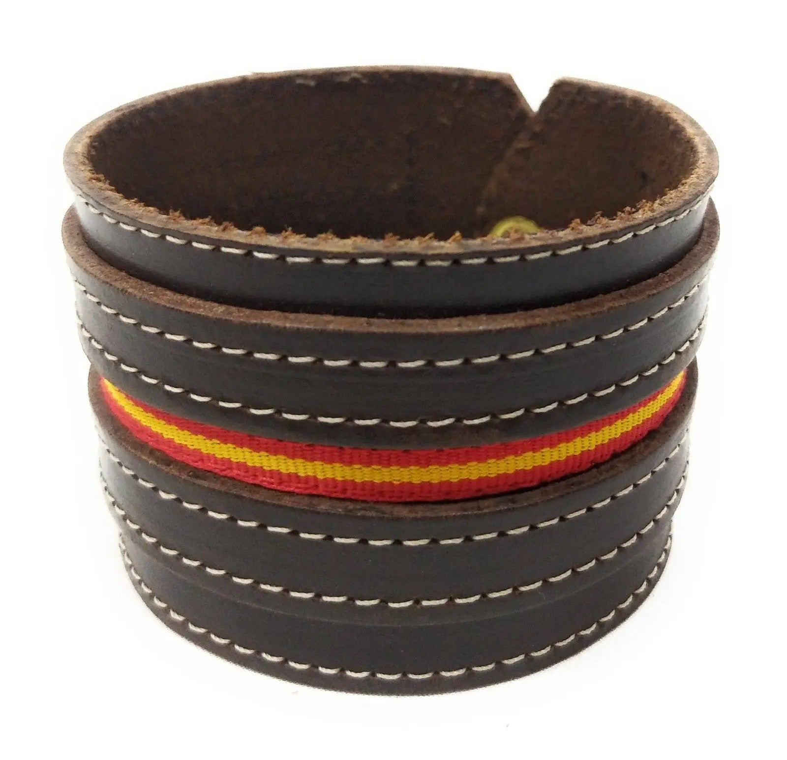 Comprar Muñequera piel bandera de España Bandera España La Flamenca de Borgoña Patricia Muñoz VOX