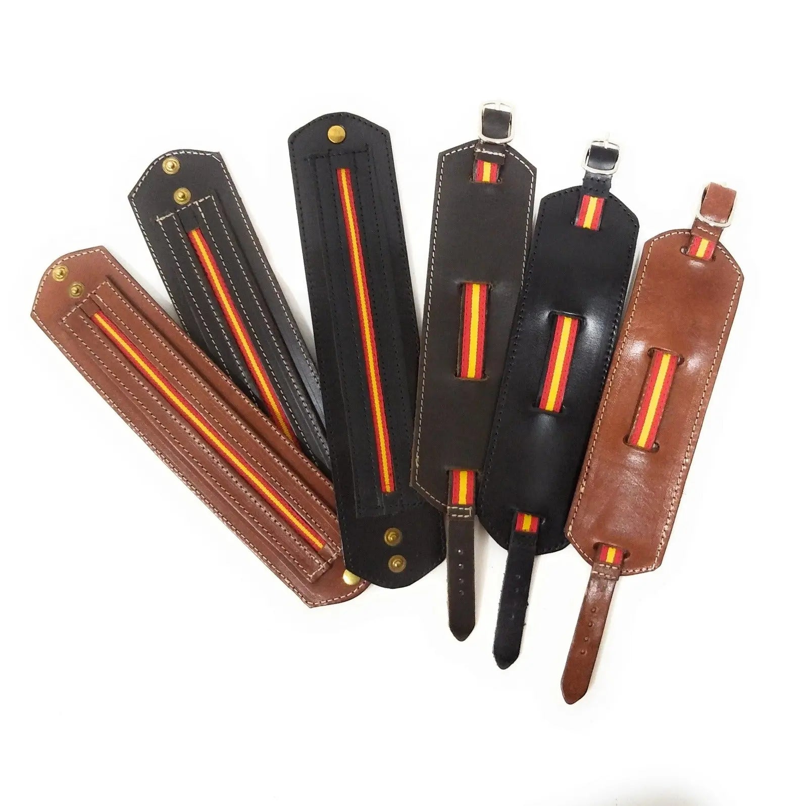 Comprar Muñequera piel bandera de España Bandera España La Flamenca de Borgoña Patricia Muñoz VOX