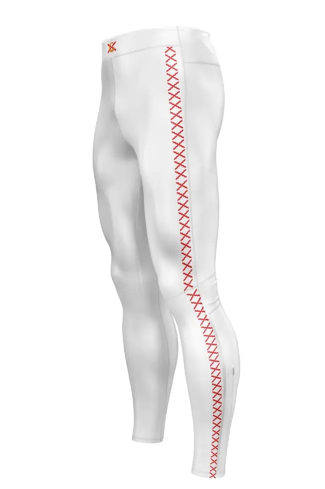 Comprar Pantalón Leggin Cruz de Borgoña hombre pantalón deportivo - XS - OFERTA Bandera España La Flamenca de Borgoña Patricia Muñoz VOX