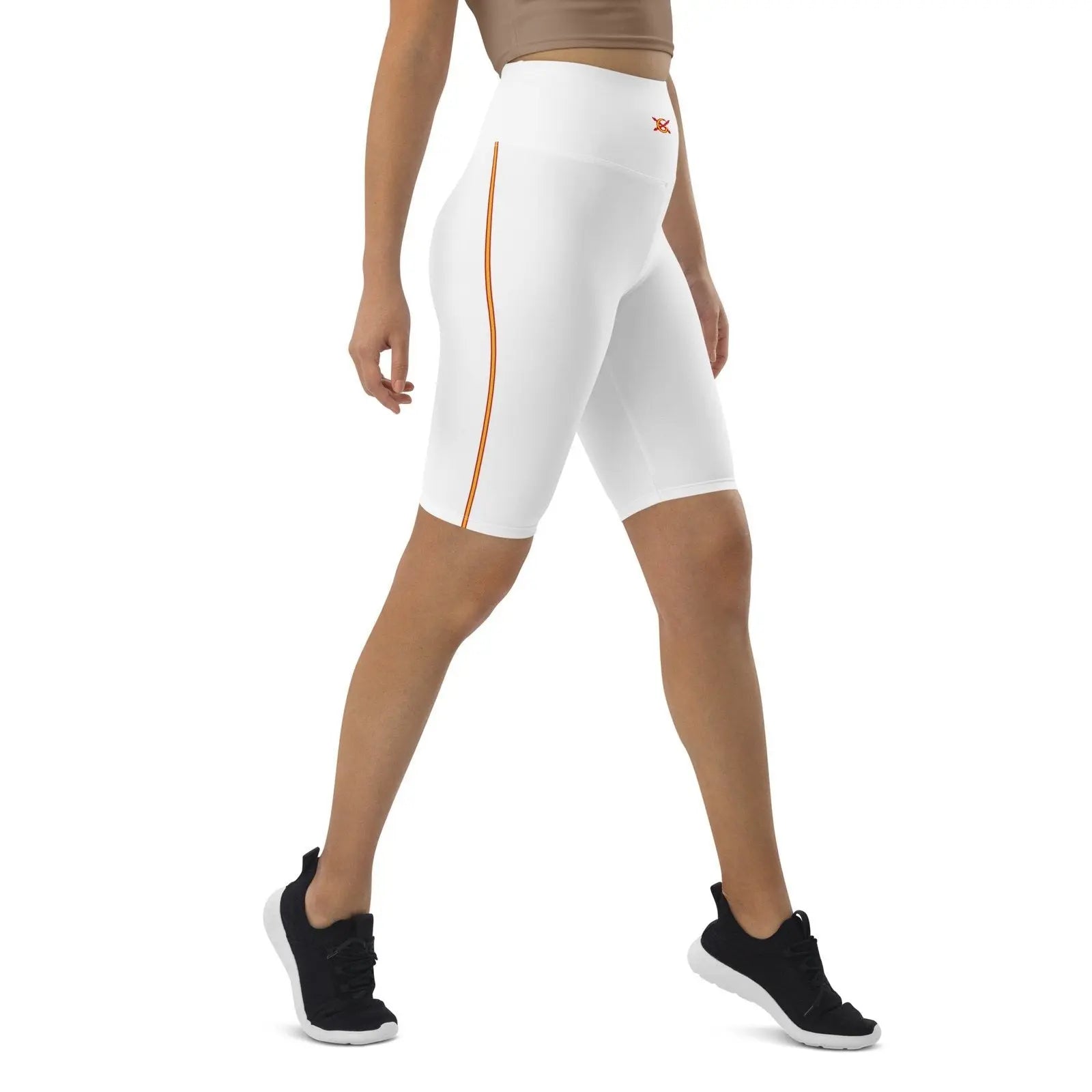 Comprar Pantalón corto deporte Bandera España blanco Mujer Bandera España La Flamenca de Borgoña Patricia Muñoz VOX