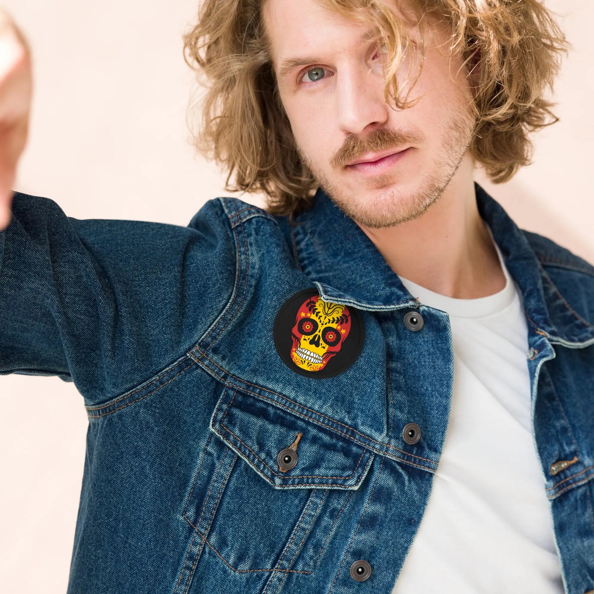 Comprar Parche bordado Calavera de España Bandera España La Flamenca de Borgoña Patricia Muñoz VOX